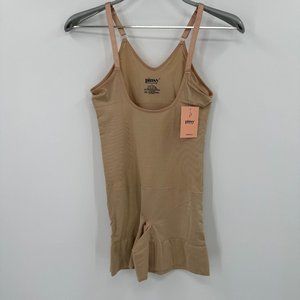 Pinsy Nude Open Bust Sculpt Seamless Shapesuit size XL Sculpting Shapewear NWT